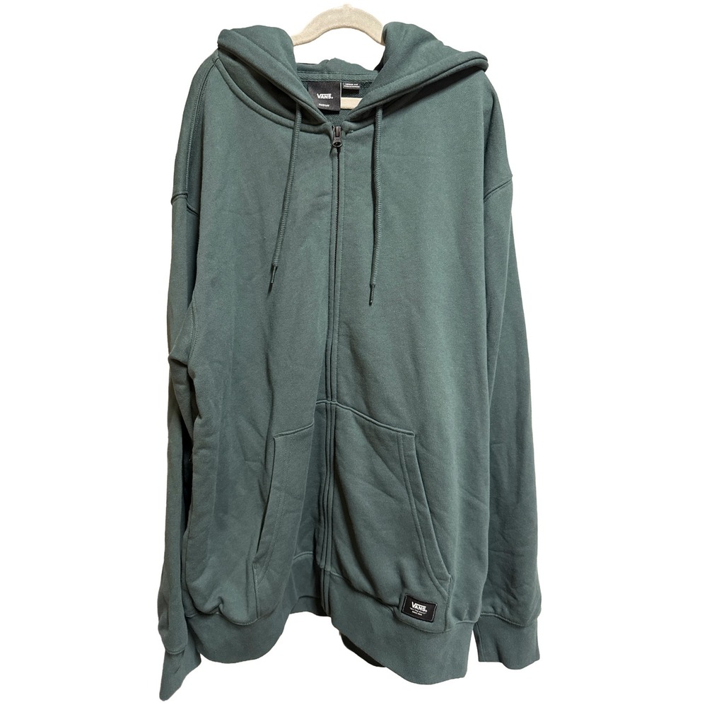 Vans Original‎ Standards Loose Fit Zip Hoodie Green Size Medium NWT Streetwear